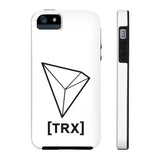 TRON TRX White iPhone Case - CryptoANTEG.com