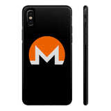 Monero Black iPhone Case - CryptoANTEG.com