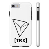 TRON TRX White iPhone Case - CryptoANTEG.com