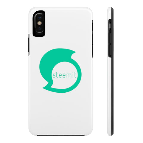 STEEMIT White iPhone Cases - CryptoANTEG.com