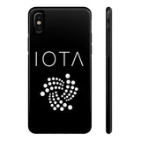 IOTA Black iPhone Case - CryptoANTEG.com