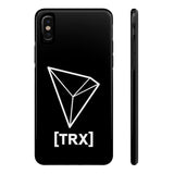 TRON TRX Black iPhone Case - CryptoANTEG.com